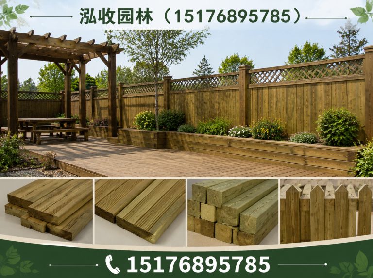 江门防腐木展示图