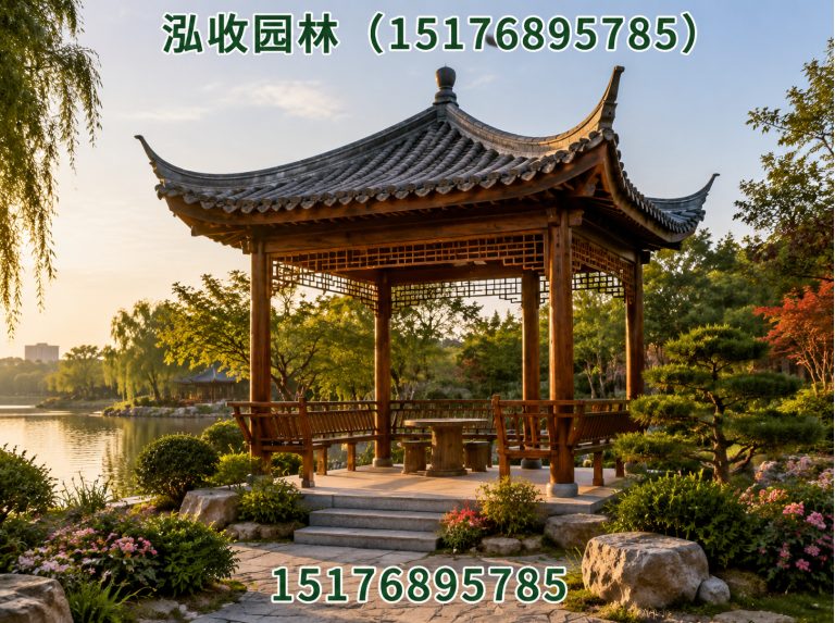 江门防腐木凉亭展示图